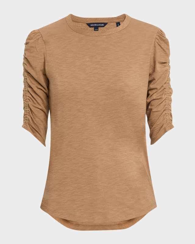Waldorf Ruched-Sleeve T